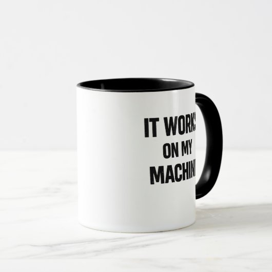 Funny Programmer Humor T-shirt voor ontwikkelaars Mok (Voorkant rechts)