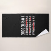 Funny Programmer I Wite Code Badhanddoek (Badhanddoek)