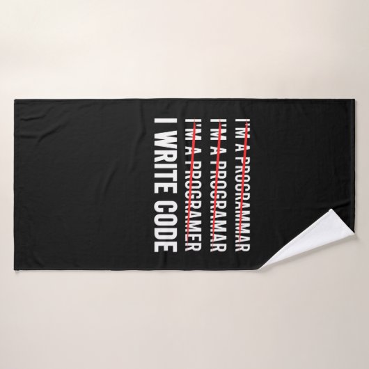 Funny Programmer I Wite Code Badhanddoek (Badhanddoek)