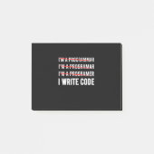 Funny Programmer I Wite Code Post-it® Notes (Voorkant)