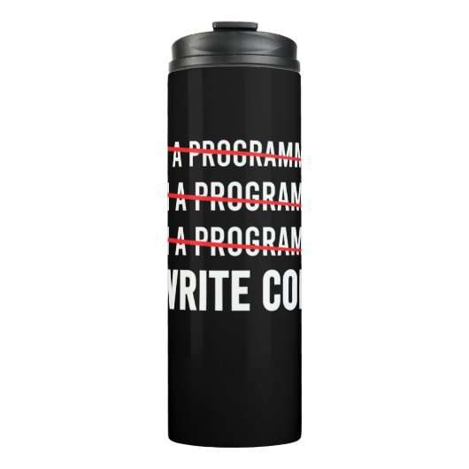 Funny Programmer I Wite Code Thermosbeker (Voorkant)