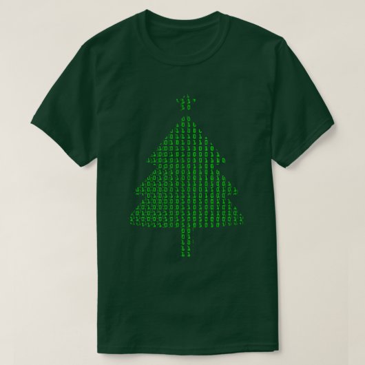 Funny Programmer kerstboomontwikkelaar Nerd Gee T-shirt (Design voorkant)