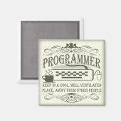 Funny Programmer Magneet (Voorkant / Achterkant)