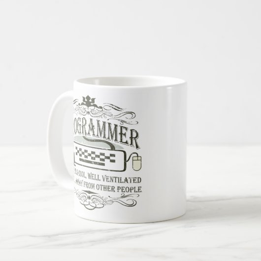 Funny Programmer Mok (Voorkant links)