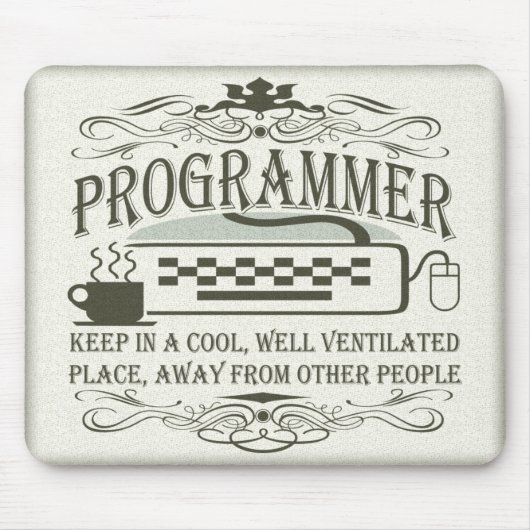 Funny Programmer Muismat (Voorkant)