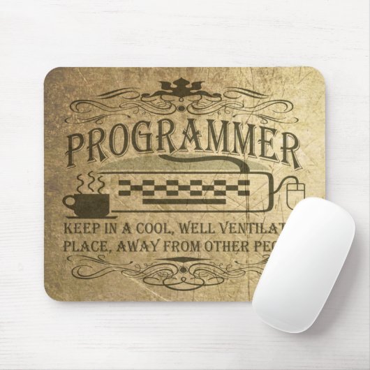Funny Programmer Muismat (Met muis)