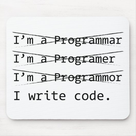Funny Programmer Muismat (Voorkant)