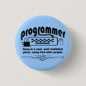 Funny Programmer Ronde Button 3,2 Cm (Voorkant)