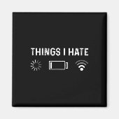 Funny Programmer Things I Hate Gamer Magneet (Voorkant)