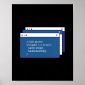 Funny Programming Coding Programmer Gift Poster (Voorkant)