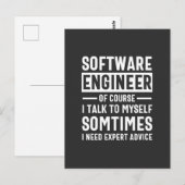 Funny Programming Software Engineer Gift Briefkaart (Voorkant / Achterkant)