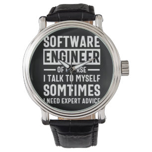 Funny Programming Software Engineer Gift Horloge