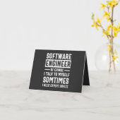 Funny Programming Software Engineer Gift Kaart (Gele Bloem)