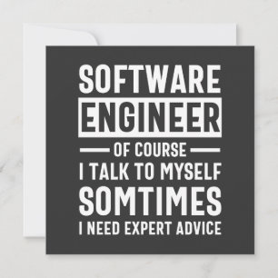 Funny Programming Software Engineer Gift Kaart