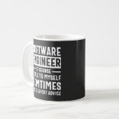 Funny Programming Software Engineer Gift Koffiemok (Voorkant links)