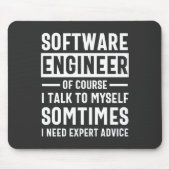 Funny Programming Software Engineer Gift Muismat (Voorkant)