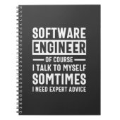 Funny Programming Software Engineer Gift Notitieboek (Voorkant)