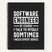 Funny Programming Software Engineer Gift Notitieboek (Voorkant)