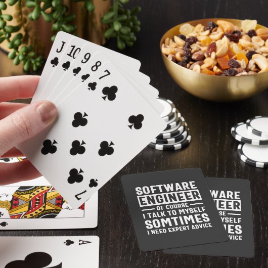 Funny Programming Software Engineer Gift Pokerkaarten (Insitu)