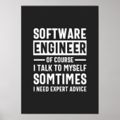 Funny Programming Software Engineer Gift Poster (Voorkant)
