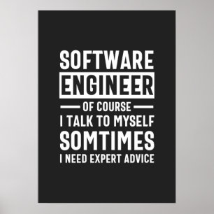 Funny Programming Software Engineer Gift Poster