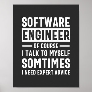 Funny Programming Software Engineer Gift Poster