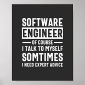 Funny Programming Software Engineer Gift Poster (Voorkant)