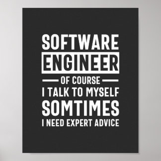 Funny Programming Software Engineer Gift Poster