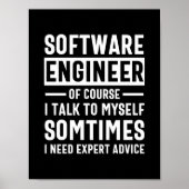 Funny Programming Software Engineer Gift Poster (Voorkant)