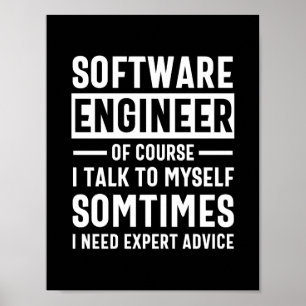 Funny Programming Software Engineer Gift Poster