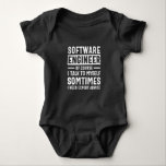 Funny Programming Software Engineer Gift Romper<br><div class="desc">Grappig programmeerontwerp dat luidt: "Software Engineer natuurlijk ik praat soms met mezelf,  ik heb deskundig advies nodig". Dat is precies goed voor een programmeur die Computer Software ontwikkelt voor de kost.</div>