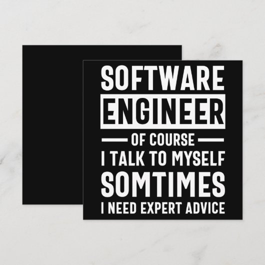 Funny Programming Software Engineer Gift Save The Date (Voorkant / Achterkant)