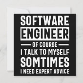 Funny Programming Software Engineer Gift Save The Date (Voorkant)