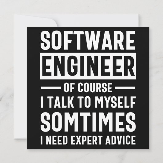 Funny Programming Software Engineer Gift Save The Date (Voorkant)