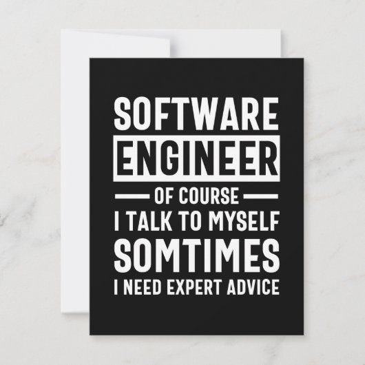 Funny Programming Software Engineer Gift Save The Date (Voorkant)