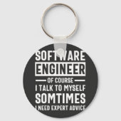 Funny Programming Software Engineer Gift Sleutelhanger (Voorkant)