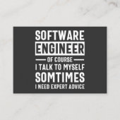 Funny Programming Software Engineer Gift Visitekaartje (Voorkant)