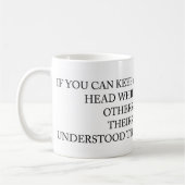 Funny Project Management Gezegde Lozing Head Koffiemok (Links)