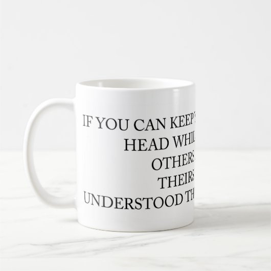 Funny Project Management Gezegde Lozing Head Koffiemok (Links)