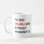 Funny Project Management Gezegde nr. Koffiemok (Links)