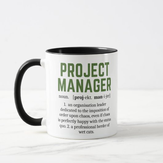 Funny Project Manager Dictionary Definition, Humor Mok (Links)
