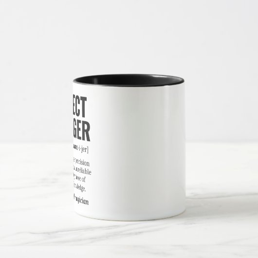 Funny Project Manager Dictionary Definition, Humor Mok (Midden)