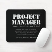 Funny Project Manager Dictionary Definition Muismat (Met muis)