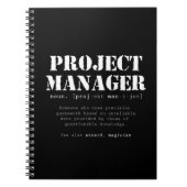 Funny Project Manager Dictionary Definition Notitieboek (Voorkant)