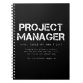 Funny Project Manager Dictionary Definition Notitieboek (Voorkant)