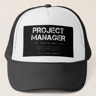 Funny Project Manager Dictionary Definition Trucker Pet