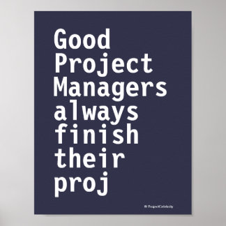 Funny Project Managers citeren Cruel Misquote PMO Poster
