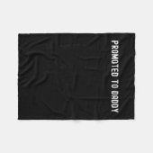Funny Promoted To Daddy Baby Gift For New Daddy 20 Fleece Deken (Voorkant (Horizontaal))
