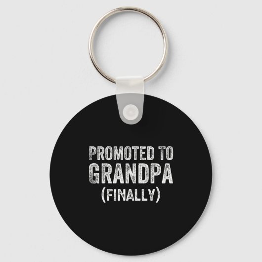 Funny Promoted To Grandpa Finally Pregnancy Announ Sleutelhanger (Voorkant)