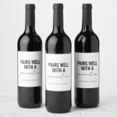 Funny Promotion Wine Label Wijn Etiket (Flessen)